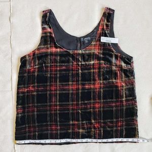 Velvet Stewart Tartan sheath blouse